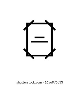 banner icon part 8. marketing icon. Perfect for application, web, logo and presentation template. icon design line style