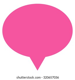 Banner icon from Primitive Set. This isolated flat symbol is drawn with pink color on a white background, angles are rounded.