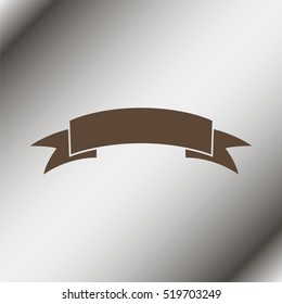 The banner icon. Ribbon symbol.