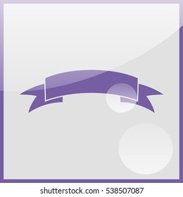The banner icon. Ribbon symbol.