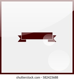The banner icon. Ribbon symbol.