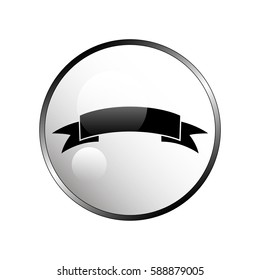The banner icon. Ribbon symbol.
