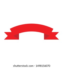 The banner icon. Ribbon symbol. Flat Vector illustration - Vector