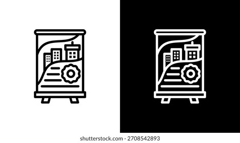 Anuncio con diseño de conjunto de iconos
