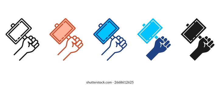 Banner Icon Set Multiple Style Collection