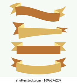 Icono de banderín,Icono de cinta ilustración de diseño plano