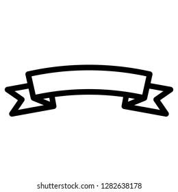 Banner icon. Single high quality banner related icon. Isolated banner symbols in white background. Graphic icons element

