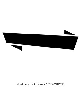 Banner icon. Single high quality banner related icon. Isolated banner symbols in white background. Graphic icons element
