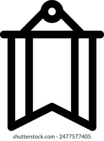 banner icon. Thin Linear Style Design Isolated On White Background