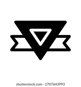 Ilustração de design de símbolo de vetor de ícone de faixa