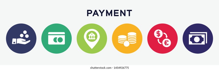 Banner of icons payment, finance.