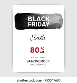 Banner illustration for the beginning of Christmas discounts on Black Friday