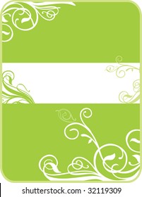 Banner illustration, ornate element. Vector