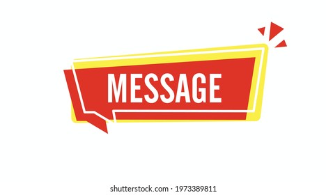Banner Illustration. Vector isolated illustration of a Bnner with a Message
