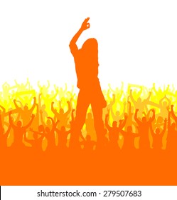 Banner with the image of a sports girl.
