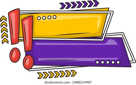 Banner Important Announcement Attention Bubble