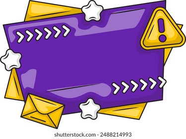 Banner Important Announcement Attention Bubble
