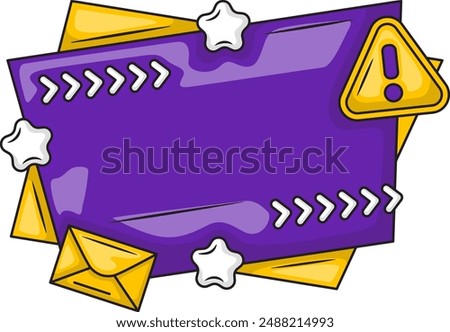 Banner Important Announcement Attention Bubble