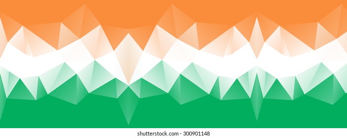 Banner with India flag. For web