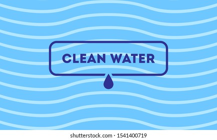 banner to indicate the location of clean water