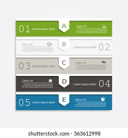 Banner infographic design template with place for your data. Vector illustration