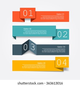 Banner infographic design template with place for your data. Vector illustration