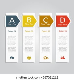 Banner infographic design template with place for your data. Vector illustration
