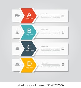 Banner infographic design template with place for your data. Vector illustration