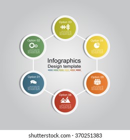 Banner infographic design template with place for your data. Vector illustration