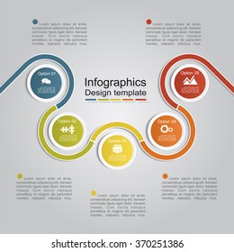 Banner infographic design template with place for your data. Vector illustration