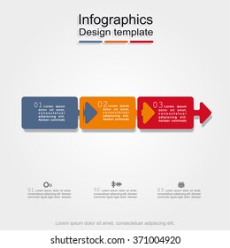 Banner infographic design template with place for your data. Vector illustration