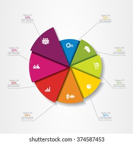 Banner infographic design template with place for your data. Vector illustration