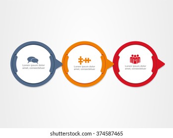Banner infographic design template with place for your data. Vector illustration
