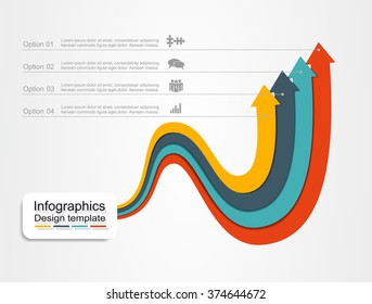 Banner infographic design template with place for your data. Vector illustration