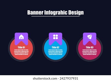 Banner infographic Design template vector