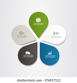 Banner infographic design template. Vector illustration.
