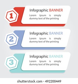 banner info-graphic. banner info-graphic vector illustration. banner flat design.