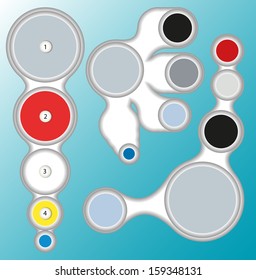 banner for infographics with numbered areas