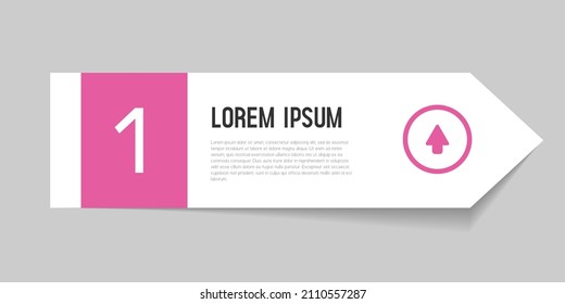 Banner for infographics. Banner template for landing pages, banners and websites. Vector clipart isolated on gray background.