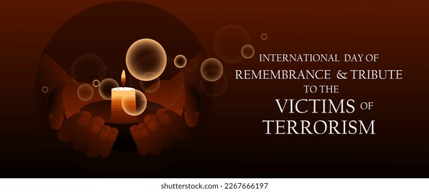 Cartel del Día Internacional de Recuerdo y Tributo a Victoria