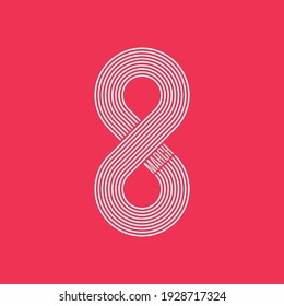 Banner for the International Women's Day. Concept of 8 March holiday. Happy Mother's Day poster. Women Day greeting card template. Vector illustration EPS 10.
