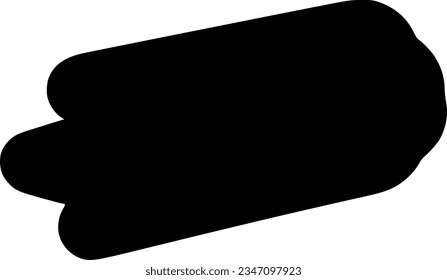 Banner einzeln auf Vektorsilhouette