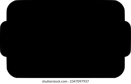 banner isolated vector silhouette icon