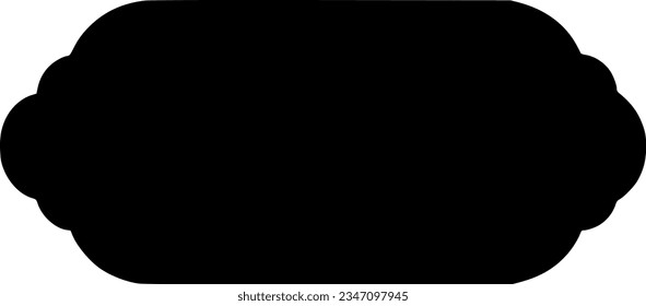 banner isolated vector silhouette icon
