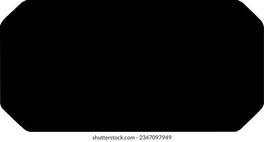 Banner einzeln auf Vektorsilhouette