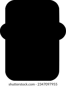 icono de silueta vectorial aislada