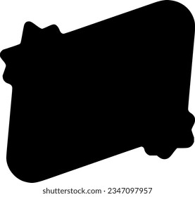 banner isolated vector silhouette icon