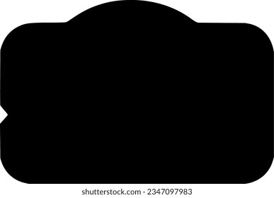 Banner einzeln auf Vektorsilhouette