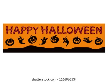 Banner of Jack O Lantern.Autumn material collection.
Material collection for Halloween.
Material of October.