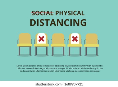 Banner for Knowing Physical Distancing,  keep  distance to prevent Coronavirus Spread
